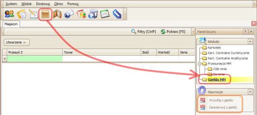 Giełda przesunięć