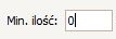 min ilość 0