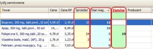 łatwe promocje kolumny